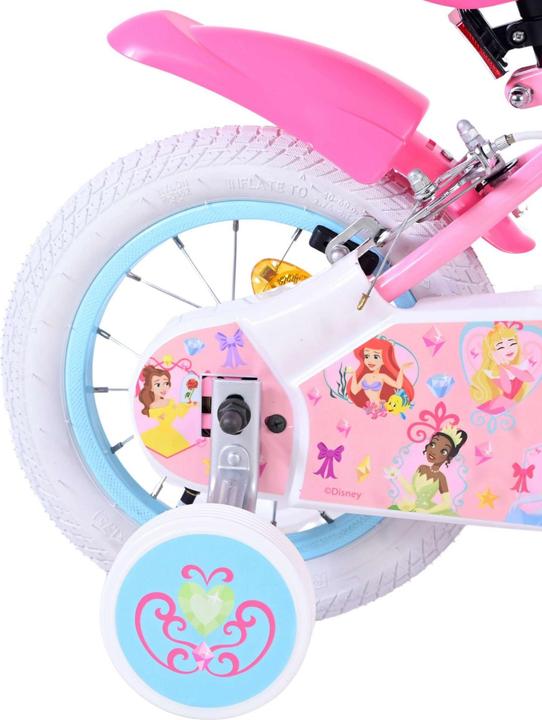 Immagine prodotto Disney Princess Bicicletta per bambini da 12 pollici rosa - bicicletta da principessa con ruote laterali rimovibili (12")