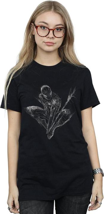 Image du produit - T-shirt SPIDER-MAN WEB CROUCH - Femme (S)