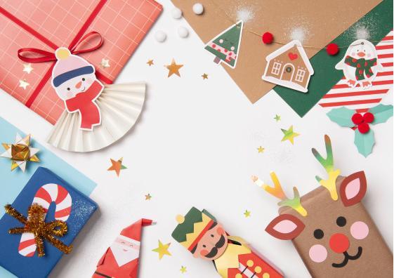 Image du produit Folia WOW Coffret de bricolage de Noël MERRY CRAFTMAS, 133 pièces
