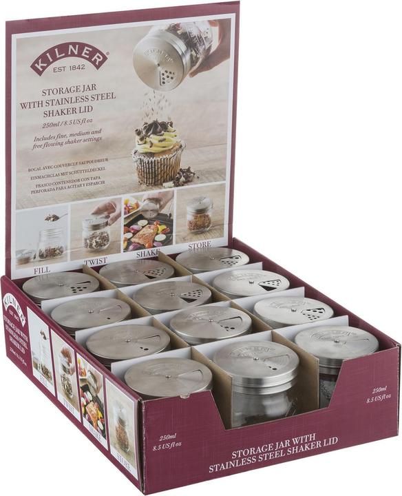 Actual product image Kilner Storage Jar with Shaker (0.25 l)