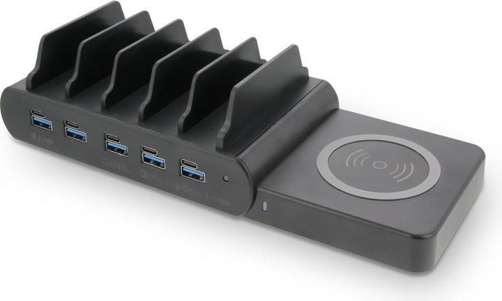 LMP DuoCharge 5+1 Port KC, GaN charging station Qi2 (150 W)