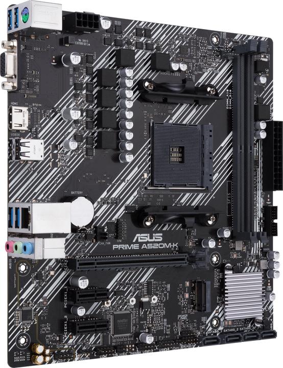 Actual product image ASUS Prime A520M-K (AM4, AMD A520, mATX)