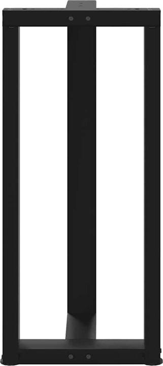Productafbeelding VidaXL Bartafelpoten T-vorm 2 st. zwart 50x35x(101-102) cm stalen tafelpoot