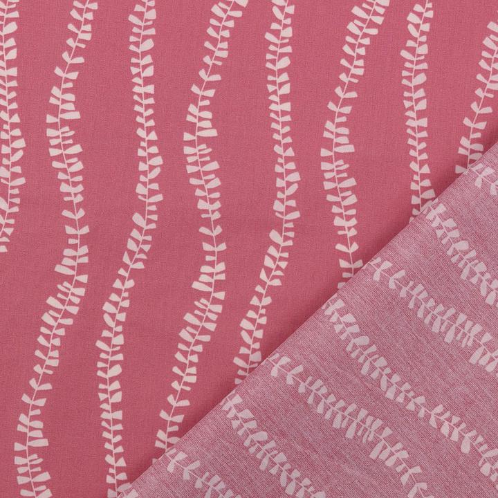 Actual product image Stoffrestposten Coated cotton - Vines Old Pink - Minimum selling quantity: 1 metre