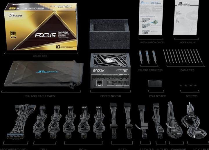 Immagine prodotto Seasonic Focus GX ATX 3.0 (850 W)