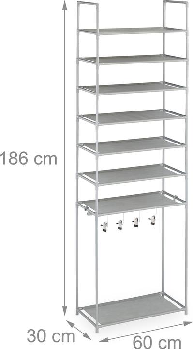 Actual product image Relaxdays Baylee (60 x 30 x 186 cm)