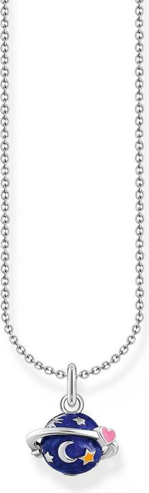 Produktbild Thomas Sabo Kette mit buntem Saturn-Anhänger Silber (925er Silber, Emaille, 38 - 45 cm)