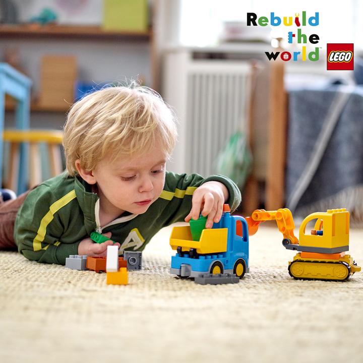 Actual product image LEGO excavator truck (10812)