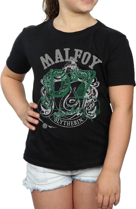 Actual product image Girls Seeker Draco Malfoy Cotton T-Shirt (140, 146)