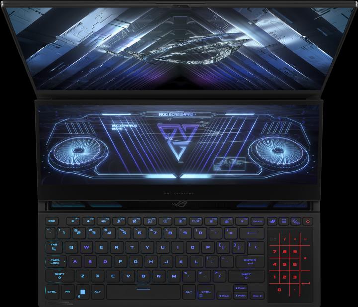 Actual product image ASUS ROG Zephyrus Duo 16 RTX 3080Ti (16", AMD Ryzen 9 6900HX, 64 GB, 2000 GB, DE)