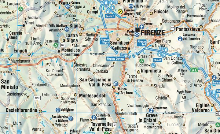 Produktbild Toskana / Toscana 1 : 400 000. Road Map + City Maps