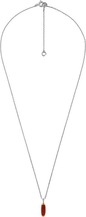 Actual product image Ti Sento Milano Chain with pendant zirconia bicolour gold plated 6783CR (925 Sterling silver, 45 cm)