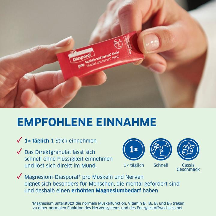 Immagine prodotto magnesium diasporal Pro M+N Direct Sticks 30 pezzi. (30 Pezzo/i, Granuli, 90 g)
