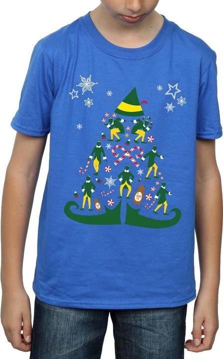 Actual product image Elf Boys Christmas Tree T-Shirt (152, 158)