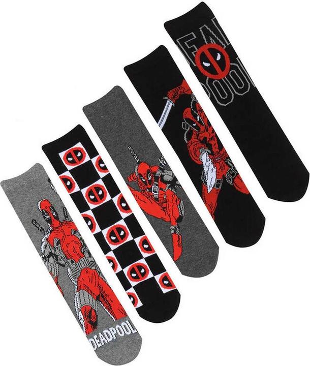 Produktbild Deadpool Socken (5erPack) (5er Pack, M/L)
