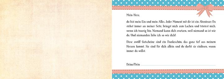Actual product image Was ich an dir liebe – 12 persönliche Gutscheine für dich (German, 2020)