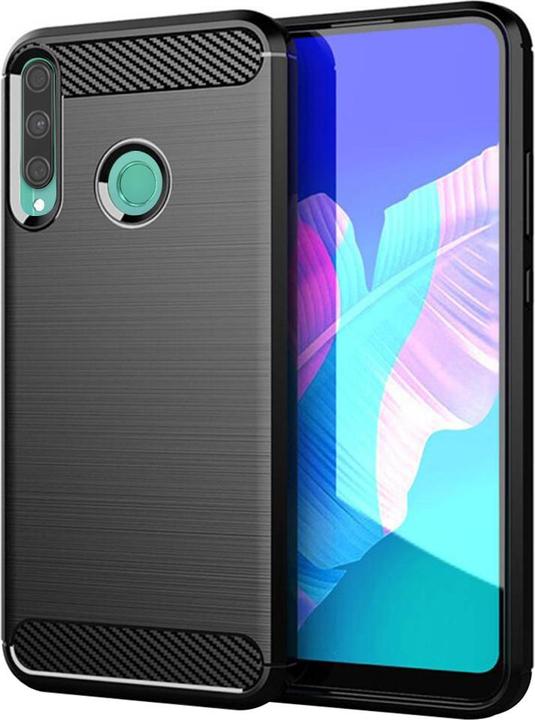 Immagine prodotto Techsuit - Carbon Silicone - Huawei P40 lite E - Black (Huawei Y7p, Huawei P40 Lite E)