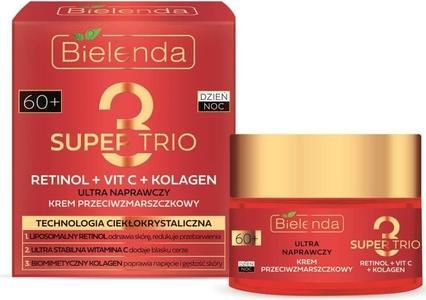 Bielenda Super Trio Retinol Vitamin C Collagen Ultra Repairing Anti-Wrinkle 60 Cream 50ml (50 ml)