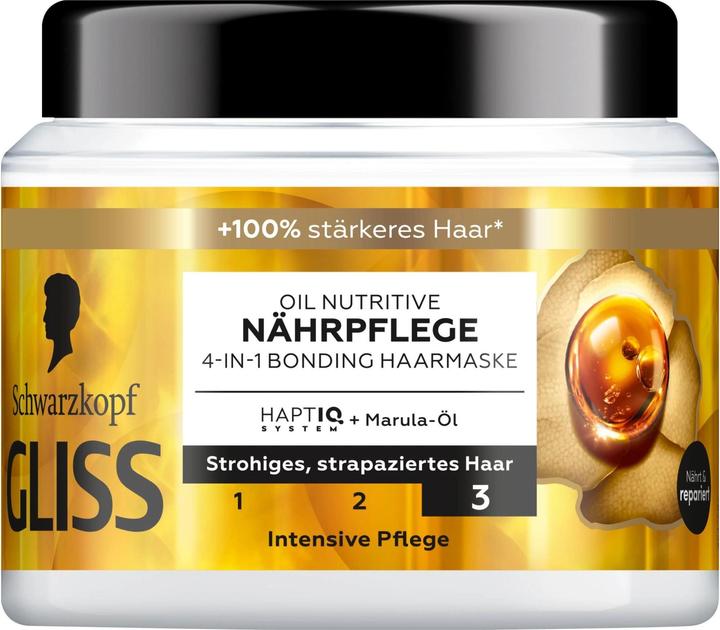 Immagine prodotto Gliss 4-in-1 Bonding Hair Mask Oil Nutritive Nourishing Care 400ml (400 ml)