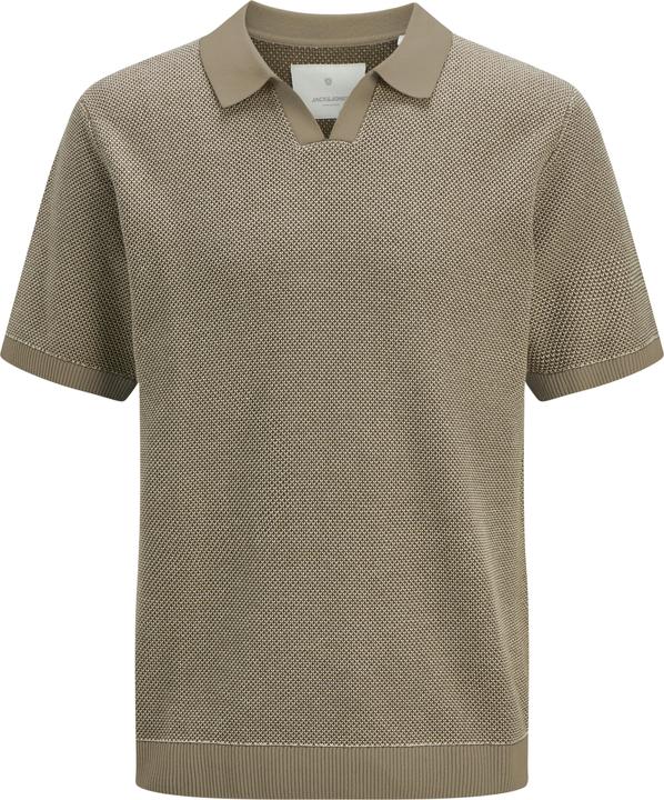 Jack & Jones Jprcceaston Knit Split Neck Ss Sn