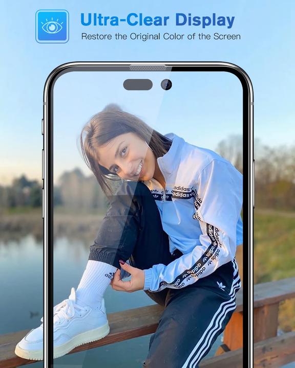 Produktbild PhoneLook Vollständig schützendes Glas mit automatischem Montagesystem gegen Blasen und Staub 3D (1 Stück, Apple iPhone 12 Pro Max)