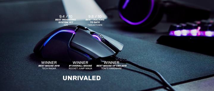 Produktbild SteelSeries Rival 600 RGB 12000 CPI TrueMove3+ Dual Optical Gaming Mouse 62446 (Kabelgebunden)