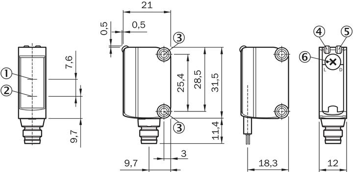 Actual product image Sick Miniature photoelectric sensor (6 m)