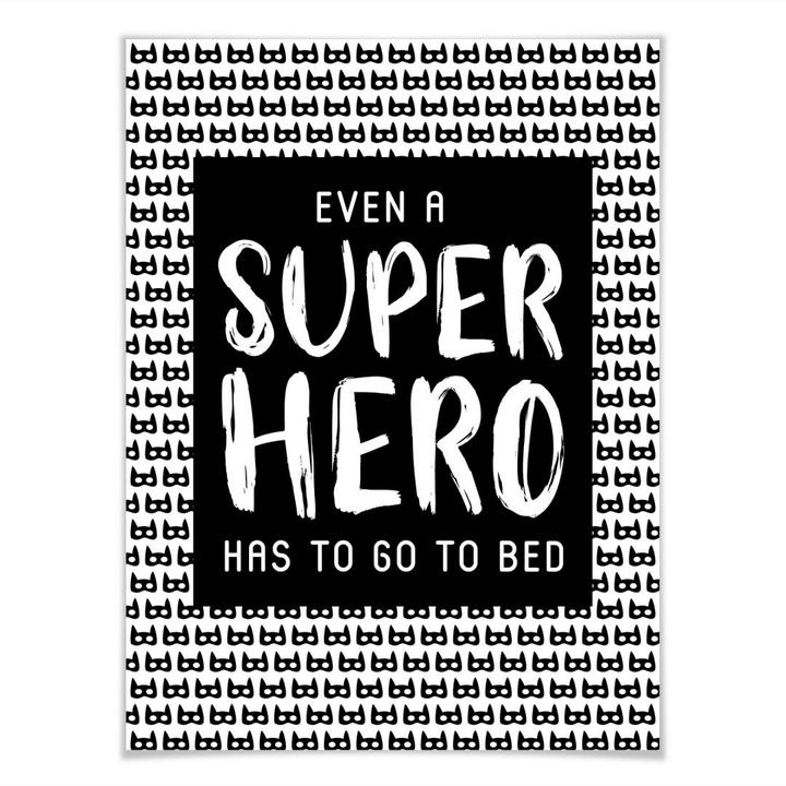 Produktbild Trenddeko Even a super hero - Muster (60 x 80 cm)