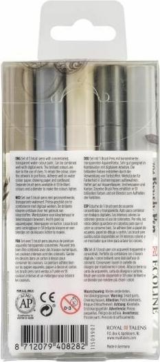 Produktbild Talens Ecoline Brush Pen (Mehrfarbig, Weiss, 5 x)