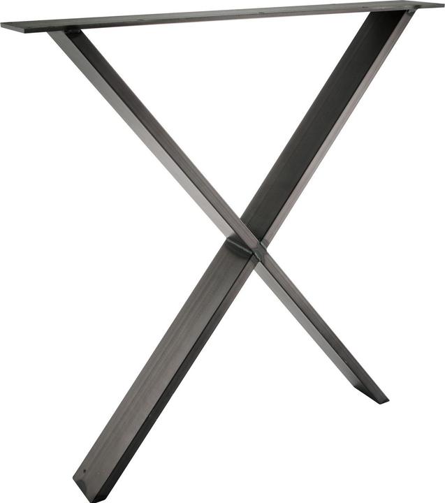 Simausrom Table runner X-shape black steel with protective coating