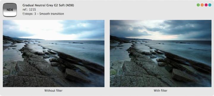Actual product image Cokin Filter P121S Course 2 ND 8 (84 mm, Graduated neutral density filter, 82 mm)