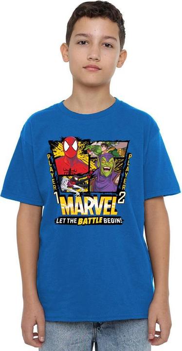 Actual product image Spiderman Childrens/Kids Let The Battle Begin Green Goblin T-Shirt (152, 158)