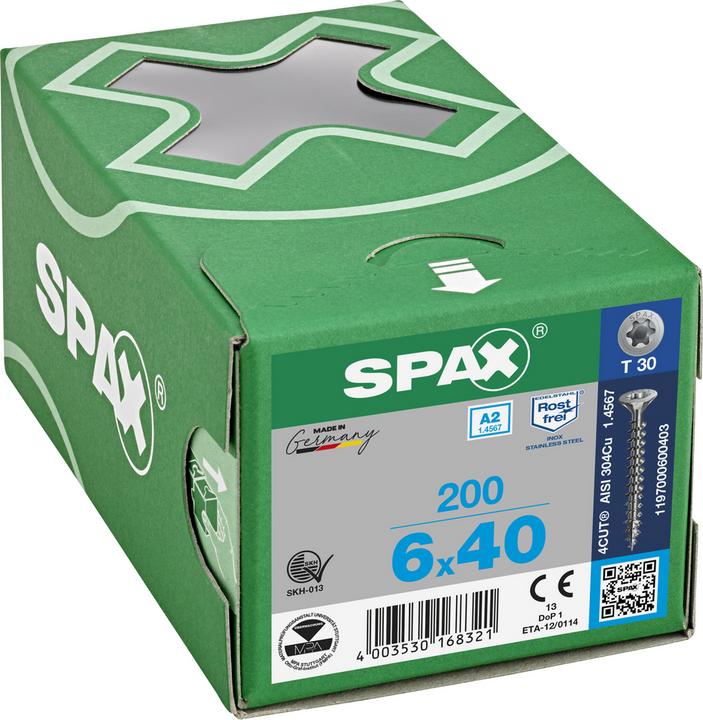 Produktbild Spax Spanplattenschrauben A2 (200 Schrauben pro Stück)