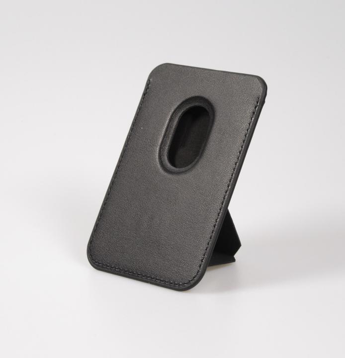 Produktbild PhoneLook Magnetischer Kartenhalter wallet MagSafe veganes Leder mit starkem Magneten und integriertem Klappst