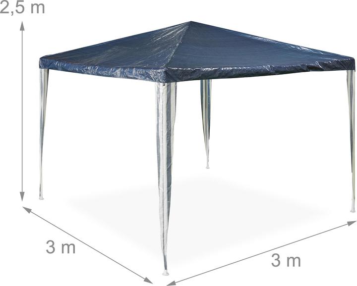 Image du produit Relaxdays Pavillon (300 cm, 300 cm)