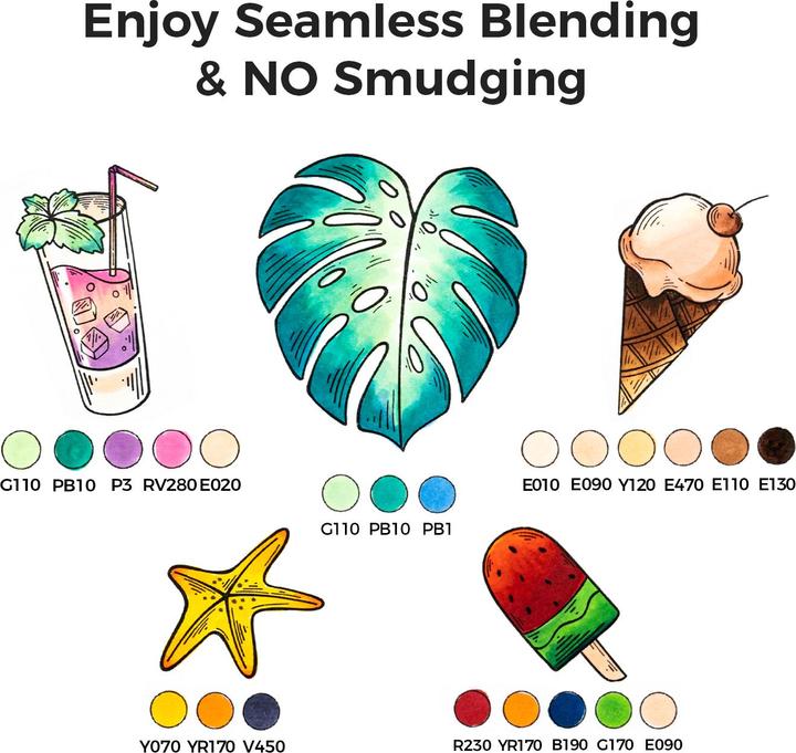 Image du produit Ohuhu Marqueurs d'art Honolulu (Multicolore, 6 x)