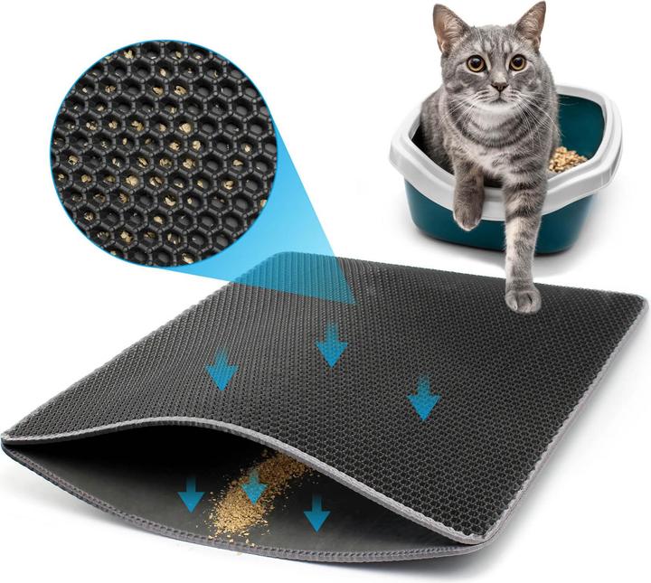 Actual product image Wiltec Fudajo cat litter mat 76x61cm litter tray pad litter tray mat
