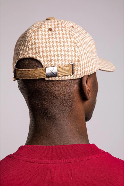 Actual product image Béton X Ciré curved visor cap houndstooth (S/M)