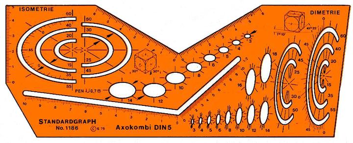 Schablone Axokombi Din 5