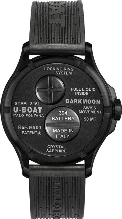 Produktbild U-Boat 9501 Darkmoon Red PVD Soleil Herrenuhr 40mm 5ATM (Analoguhr, 40 mm)