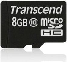 Produktbild Transcend Sdhc Card Micro 8gb Class 10 (8 GB, microSDHC, U1, UHS-I)