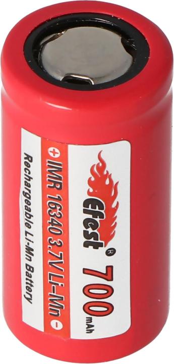 Actual product image Efest IMR16340 V1 (Pluspol flach) (16340, 700 mAh)