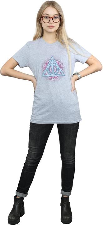 Immagine prodotto Neon Deathly Hallows Maglietta Ampia Donna (L)