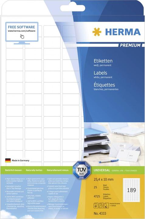 Image du produit Herma Étiquettes universelles