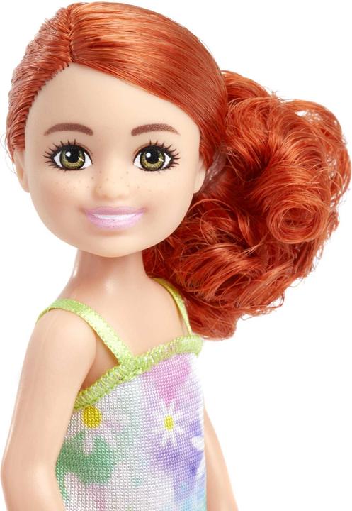 Actual product image Barbie Doll in flower dress with red hair