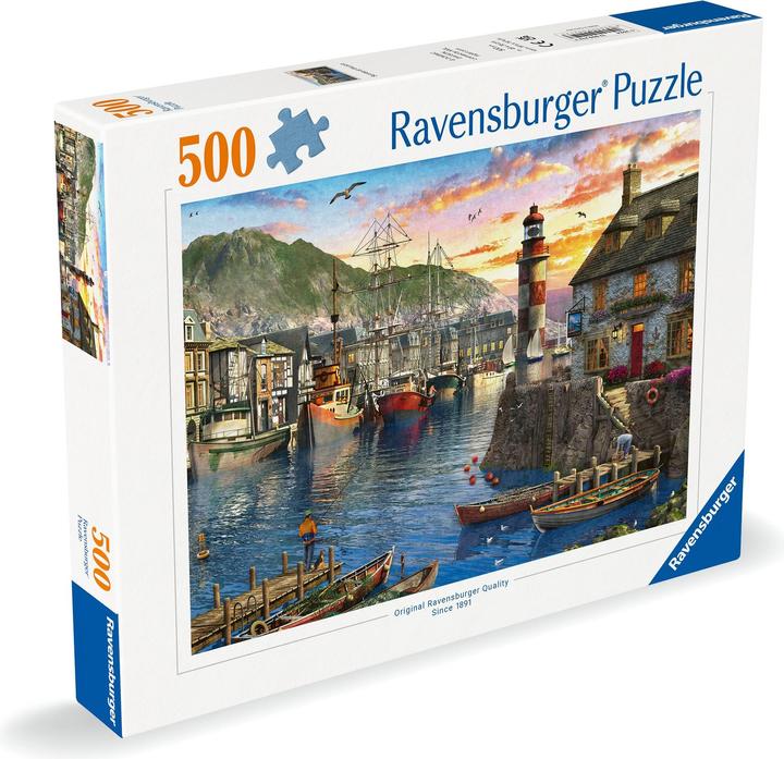 Image du produit Ravensburger Lever du jour au port (500 pièces)