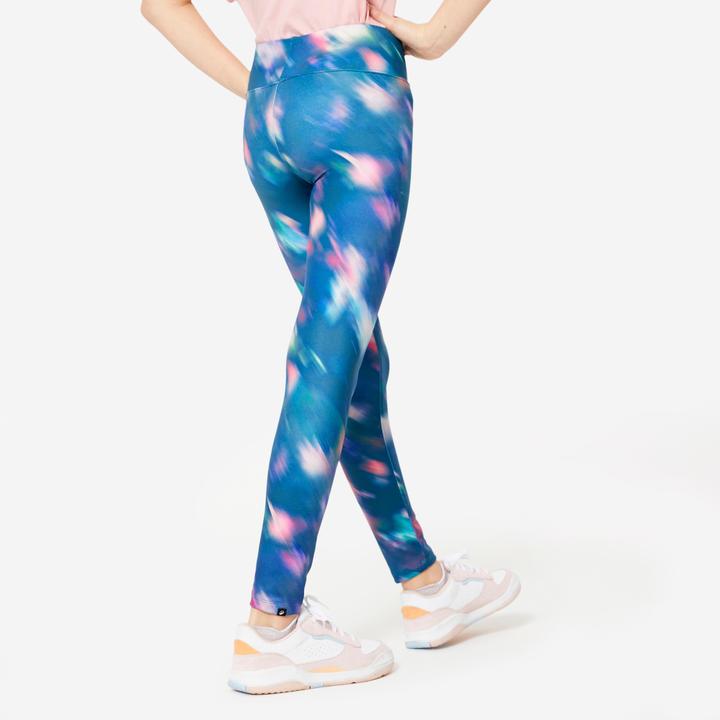 Immagine prodotto Decathlon Leggings da bambina traspiranti - stampa colorata (8, 9, 10)