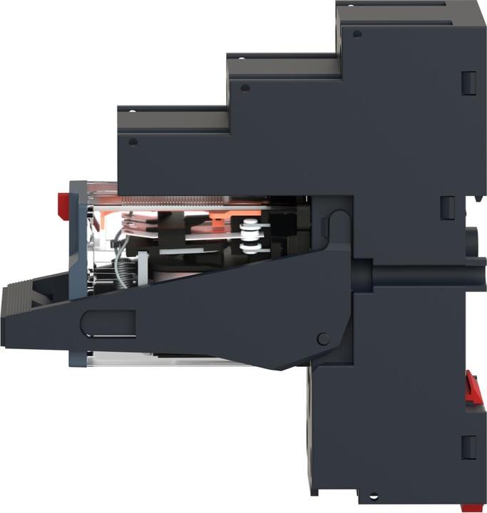 Actual product image APC Miniature plug-in relay with LED RXM, 2 changeover contacts, AC, 230V, 12A, screw terminal