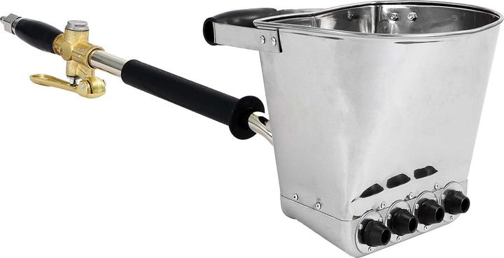 Image du produit Wiltec Verputzmaschine 6bar Putzpistole 8mm Düse Mörtelpistole 3,7 l Putzwerfer