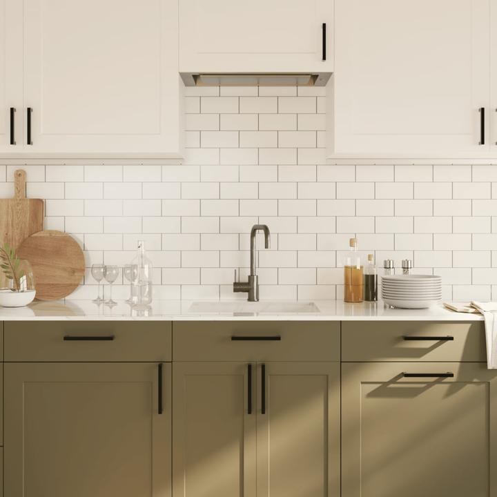 Produktbild VidaXL Möbelgriffe 20 Stk. Schwarz 128 mm Edelstahl,Farbe